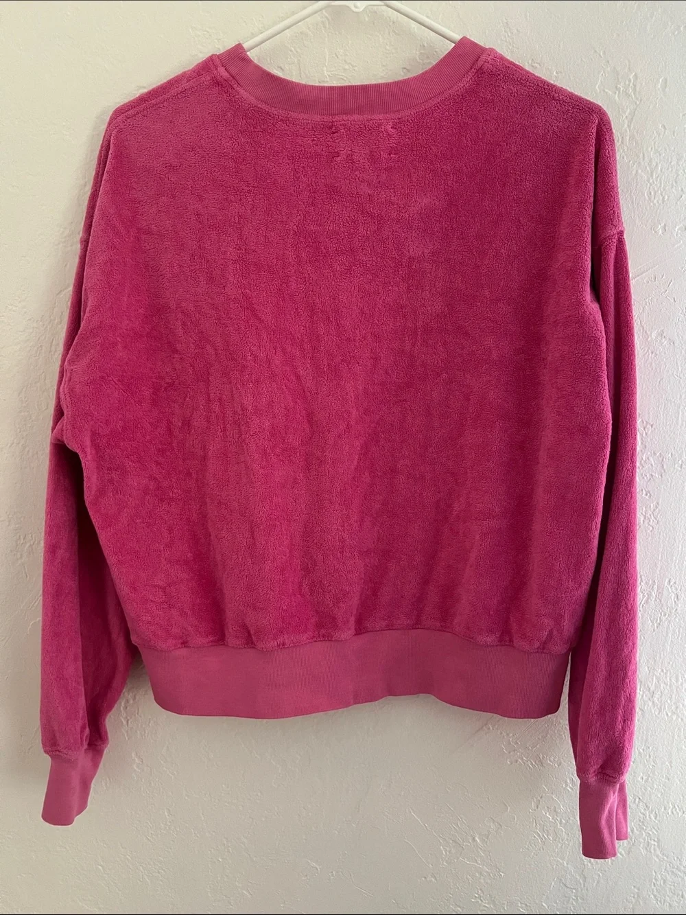 Xirena Pierre Sweatshirt Pink Terry Cloth Pullover Sweatshirt